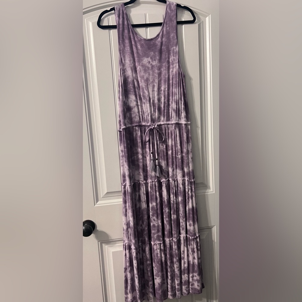 Purple tie dye Knox rose maxi dress